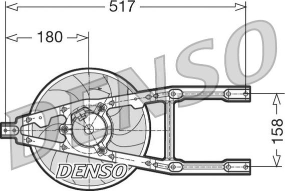 Denso DER09012 - Ventola, Raffreddamento motore www.autoricambi360.it
