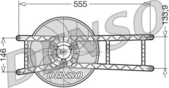 Denso DER09017 - Ventola, Raffreddamento motore www.autoricambi360.it