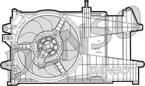 Denso DER09039 - Ventola, Raffreddamento motore www.autoricambi360.it