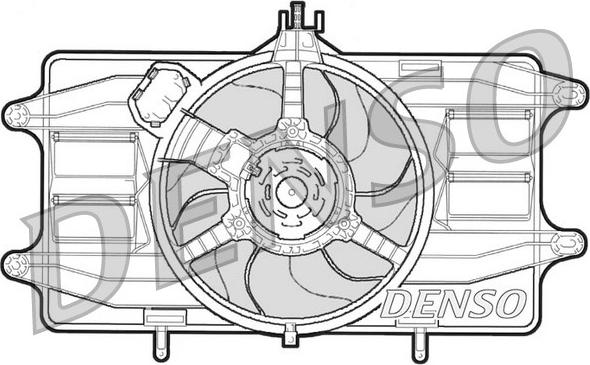 Denso DER09020 - Ventola, Raffreddamento motore www.autoricambi360.it