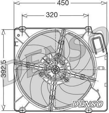 Denso DER09028 - Ventola, Raffreddamento motore www.autoricambi360.it
