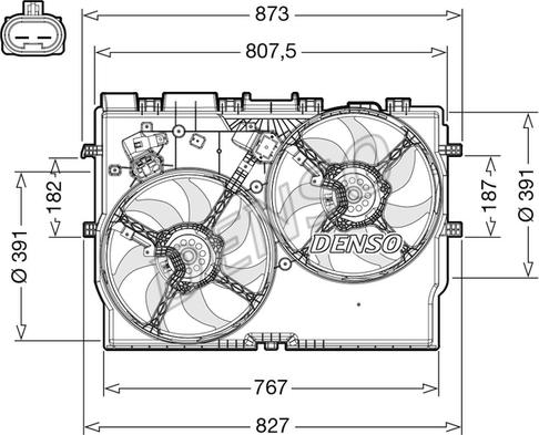 Denso DER09310 - Ventola, Raffreddamento motore www.autoricambi360.it