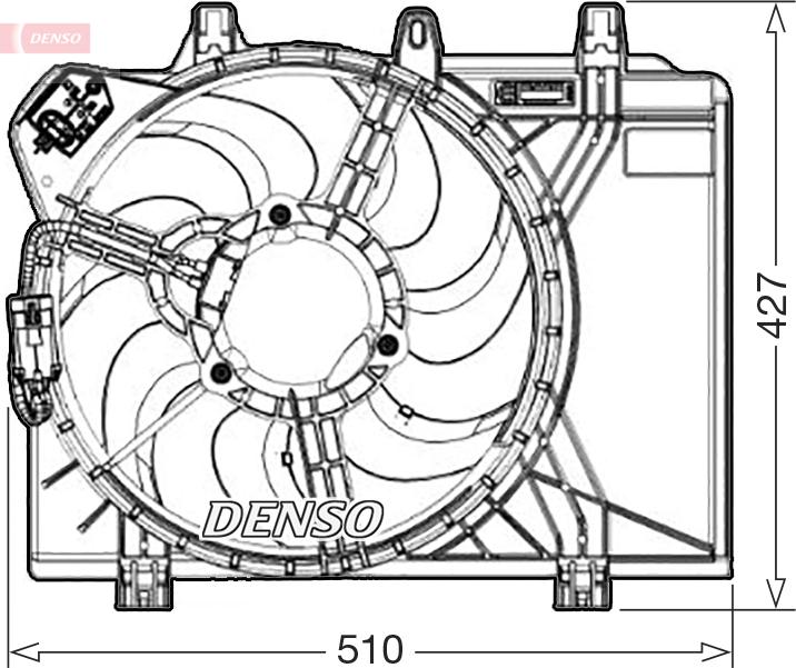 Denso DER09312 - Ventola, Raffreddamento motore www.autoricambi360.it