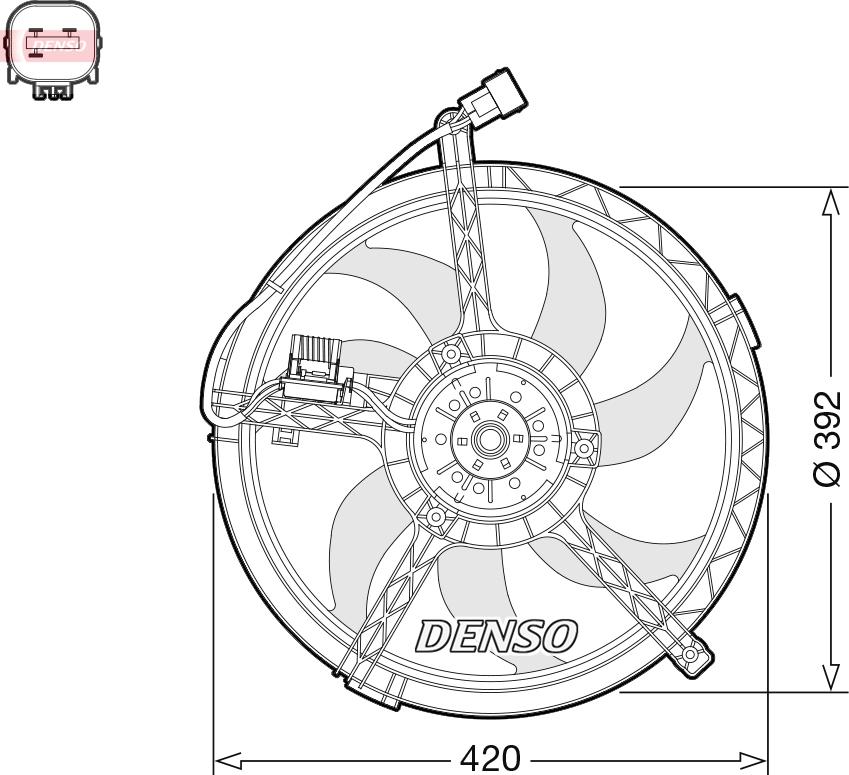 Denso DER05009 - Ventola, Raffreddamento motore www.autoricambi360.it