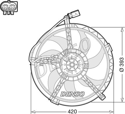 Denso DER05010 - Ventola, Raffreddamento motore www.autoricambi360.it