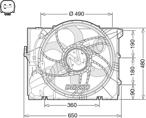 Denso DER05011 - Ventola, Raffreddamento motore www.autoricambi360.it
