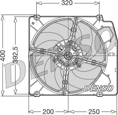 Denso DER01005 - Ventola, Raffreddamento motore www.autoricambi360.it
