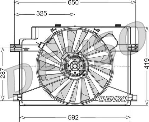 Denso DER01006 - Ventola, Raffreddamento motore www.autoricambi360.it