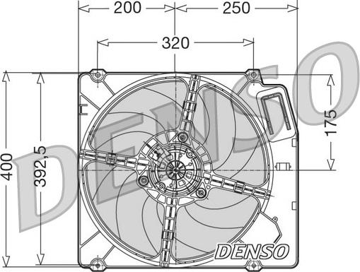 Denso DER01003 - Ventola, Raffreddamento motore www.autoricambi360.it