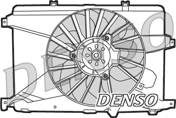 Denso DER01014 - Ventola, Raffreddamento motore www.autoricambi360.it