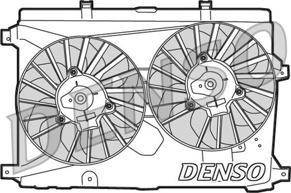Denso DER01015 - Ventola, Raffreddamento motore www.autoricambi360.it