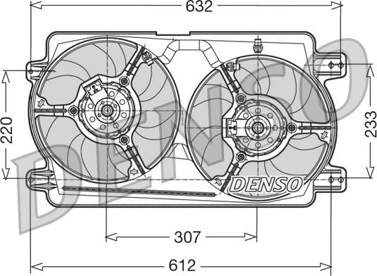 Denso DER01018 - Ventola, Raffreddamento motore www.autoricambi360.it