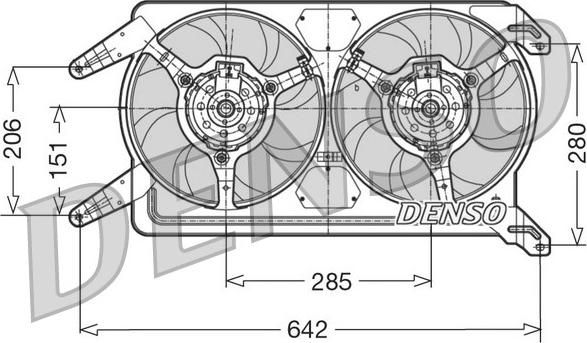 Denso DER01012 - Ventola, Raffreddamento motore www.autoricambi360.it