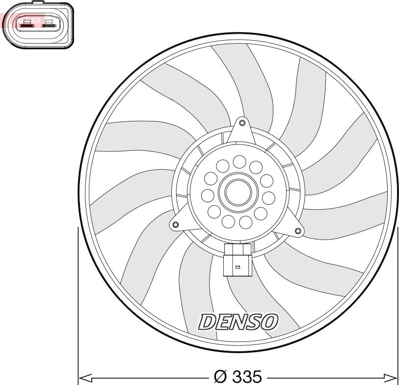 Denso DER02008 - Ventola, Raffreddamento motore www.autoricambi360.it