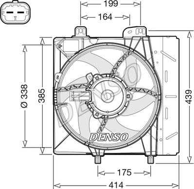 Denso DER07011 - Ventola, Raffreddamento motore www.autoricambi360.it