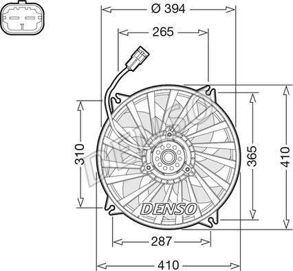 Denso DER07012 - Ventola, Raffreddamento motore www.autoricambi360.it