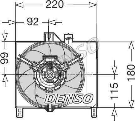 Denso DER16003 - Ventola, Raffreddamento motore www.autoricambi360.it