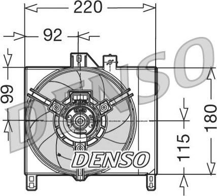 Denso DER16002 - Ventola, Raffreddamento motore www.autoricambi360.it