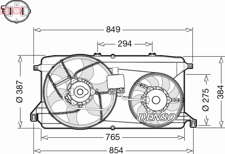Denso DER10009 - Ventola, Raffreddamento motore www.autoricambi360.it