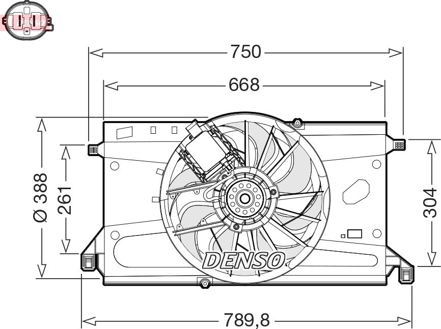 Denso DER10011 - Ventola, Raffreddamento motore www.autoricambi360.it