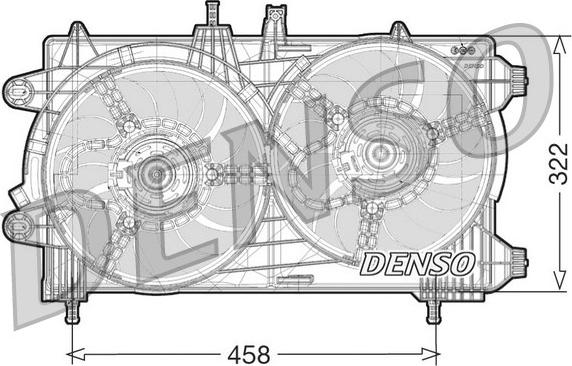 Denso DER13008 - Ventola, Raffreddamento motore www.autoricambi360.it