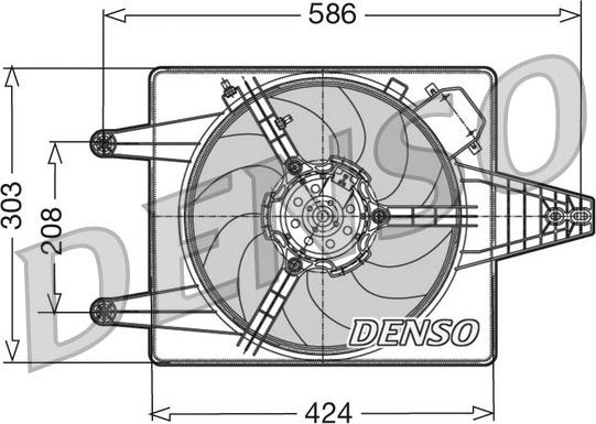 Denso DER13010 - Ventola, Raffreddamento motore www.autoricambi360.it