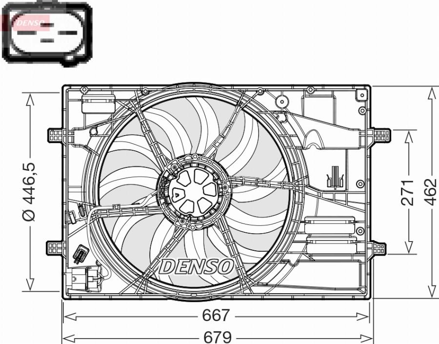 Denso DER32018 - Ventola, Raffreddamento motore www.autoricambi360.it