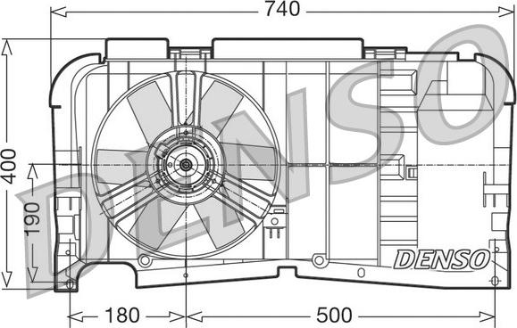 Denso DER21001 - Ventola, Raffreddamento motore www.autoricambi360.it