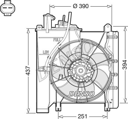 Denso DER21023 - Ventola, Raffreddamento motore www.autoricambi360.it