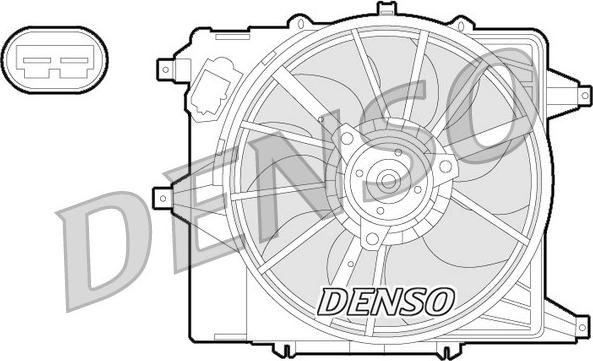 Denso DER23003 - Ventola, Raffreddamento motore www.autoricambi360.it