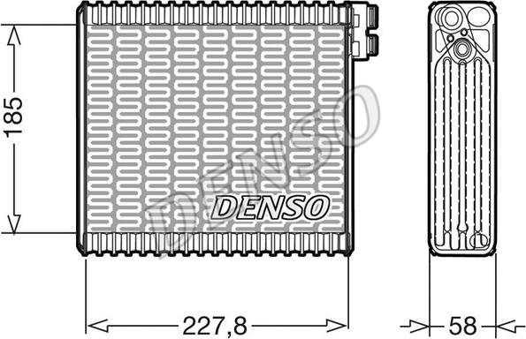 Denso DEV09011 - Evaporatore, Climatizzatore www.autoricambi360.it
