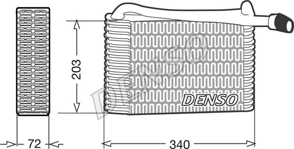 Denso DEV02004 - Evaporatore, Climatizzatore www.autoricambi360.it