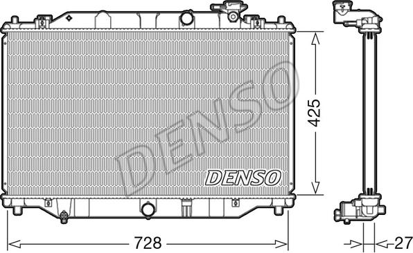Denso DRM44040 - Radiatore, Raffreddamento motore www.autoricambi360.it