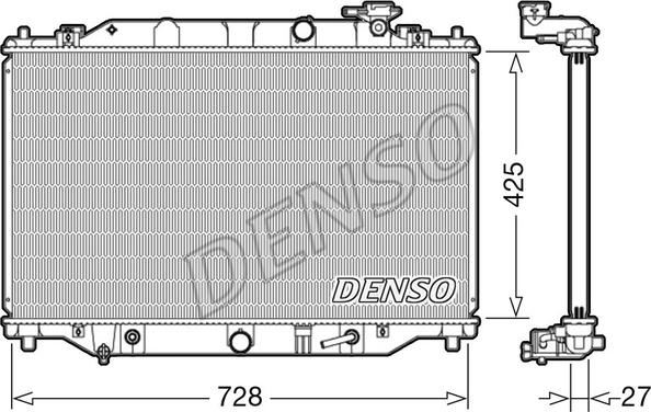 Denso DRM44041 - Radiatore, Raffreddamento motore www.autoricambi360.it
