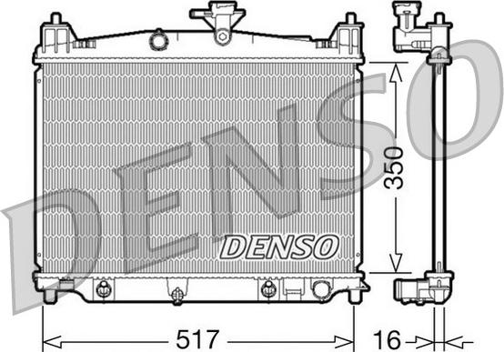 Denso DRM44019 - Radiatore, Raffreddamento motore www.autoricambi360.it