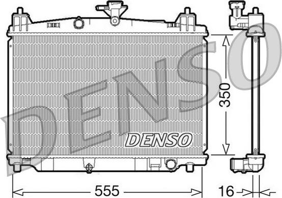 Denso DRM44016 - Radiatore, Raffreddamento motore www.autoricambi360.it