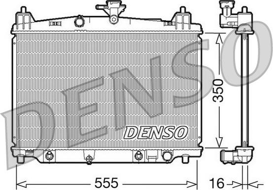 Denso DRM44018 - Radiatore, Raffreddamento motore www.autoricambi360.it