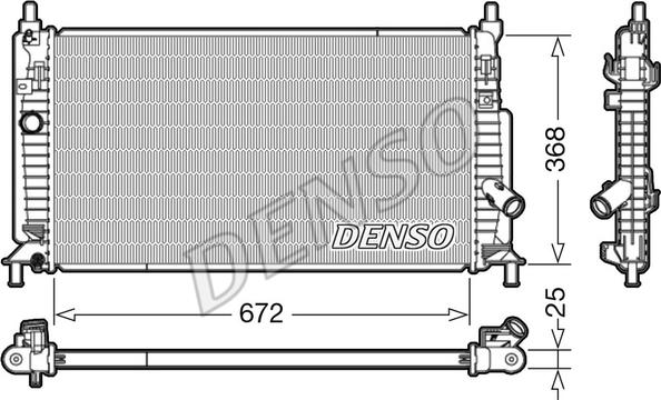 Denso DRM44034 - Radiatore, Raffreddamento motore www.autoricambi360.it