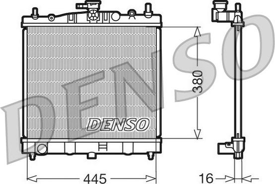 Denso DRM46002 - Radiatore, Raffreddamento motore www.autoricambi360.it