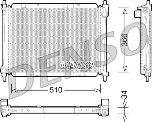 Denso DRM46037 - Radiatore, Raffreddamento motore www.autoricambi360.it