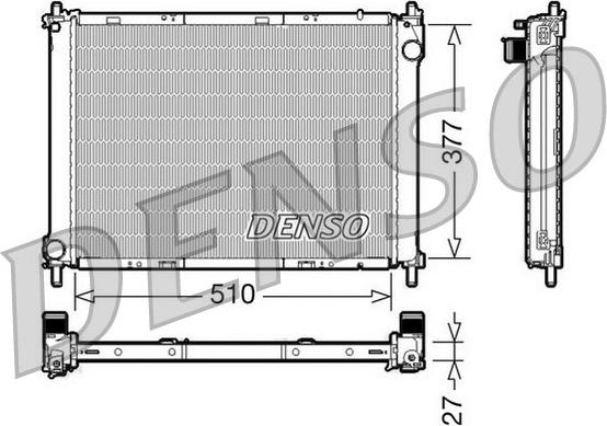 Denso DRM46022 - Radiatore, Raffreddamento motore www.autoricambi360.it