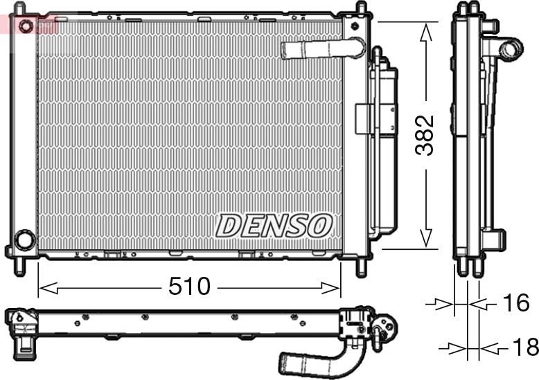 Denso DRM46101 - Gruppo raffreddamento www.autoricambi360.it