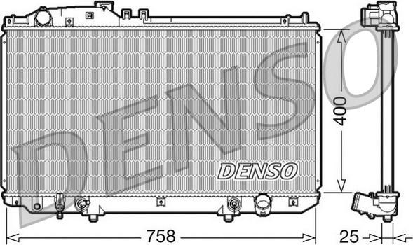Denso DRM51006 - Radiatore, Raffreddamento motore www.autoricambi360.it