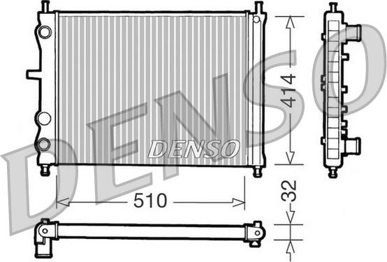 Denso DRM09020 - Radiatore, Raffreddamento motore www.autoricambi360.it