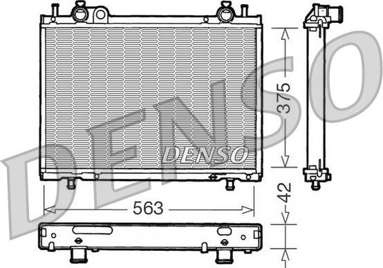 Denso DRM09021 - Radiatore, Raffreddamento motore www.autoricambi360.it