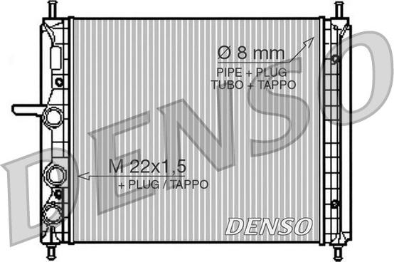 Denso DRM09150 - Radiatore, Raffreddamento motore www.autoricambi360.it