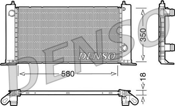 Denso DRM09121 - Radiatore, Raffreddamento motore www.autoricambi360.it