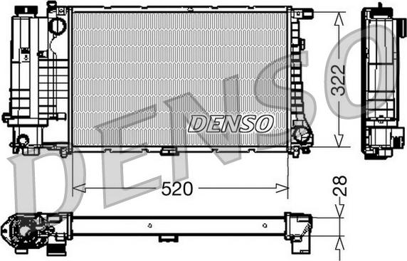 Denso DRM05045 - Radiatore, Raffreddamento motore www.autoricambi360.it