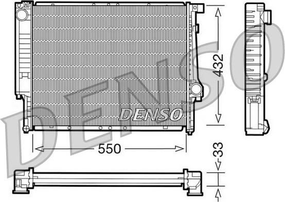 Denso DRM05041 - Radiatore, Raffreddamento motore www.autoricambi360.it