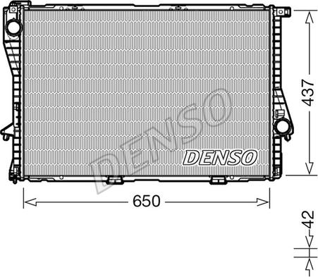 Denso DRM05048 - Radiatore, Raffreddamento motore www.autoricambi360.it